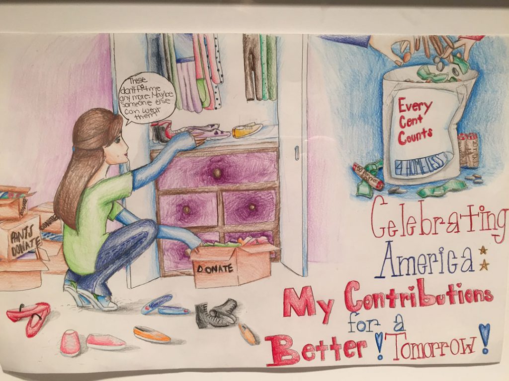 "Every Cent Counts" by Janette Davalos, a seventh-grader at W.E. Greiner Exploratory Academy. 