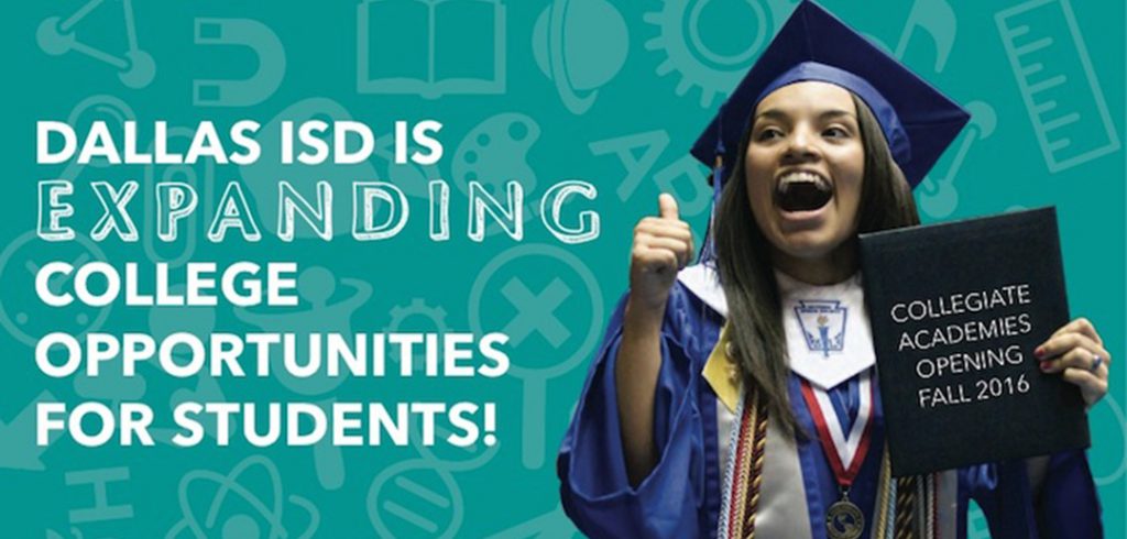 Learn about new college opportunities in Dallas ISD at a Collegiate Academy Showcase