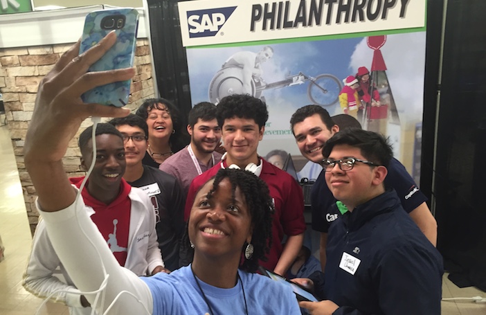 A Capital One Junior Achievement Finance Park selfie!