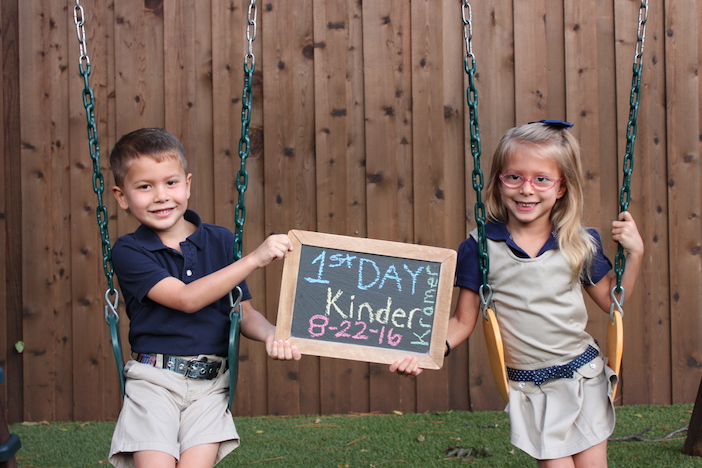 Parents submit first day of school photos