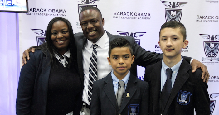 Students and staff at the Barack Obama Male Leadership Academy talk about what makes the school special.