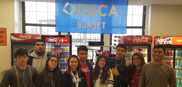 Sunset students earn big recognition for operating the school store