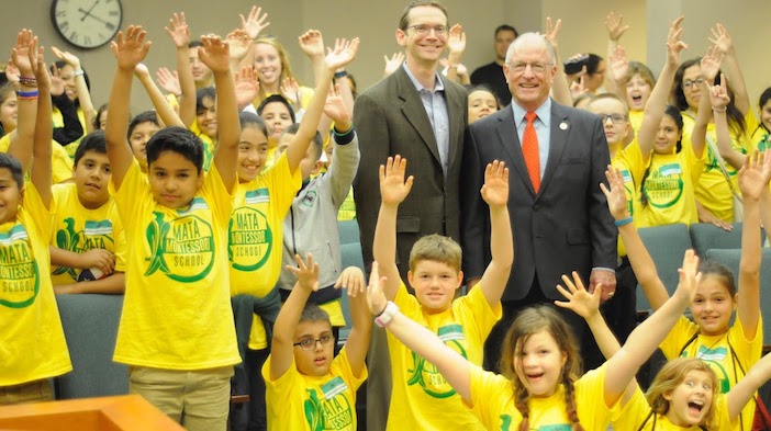 Mata Montessori fourth-graders visit the Texas Capitol, meet VIPs