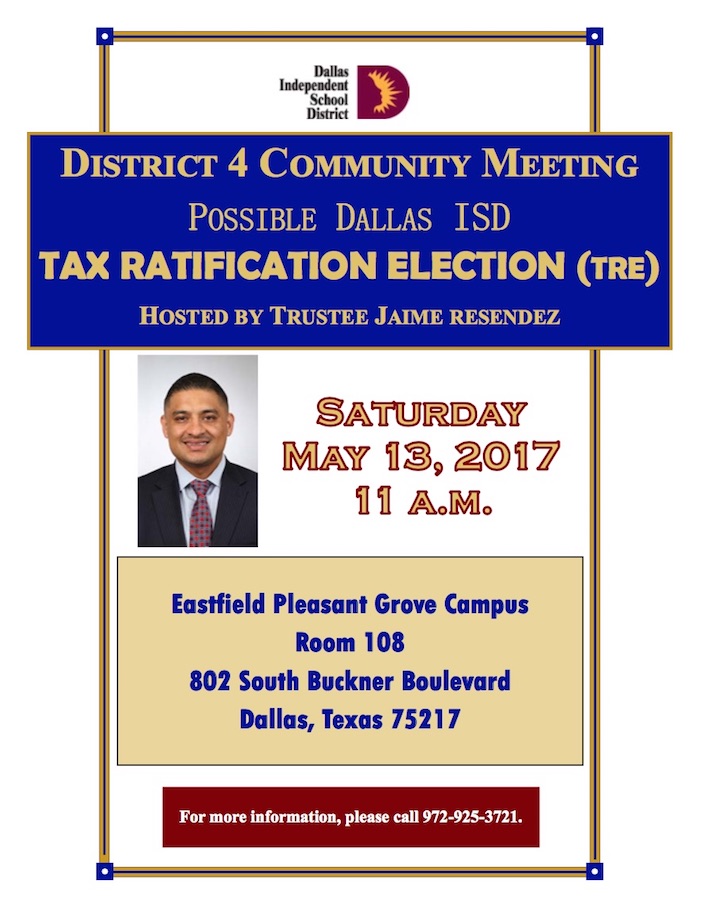 Trustee Jaime Resendez to hold community meeting on May 13