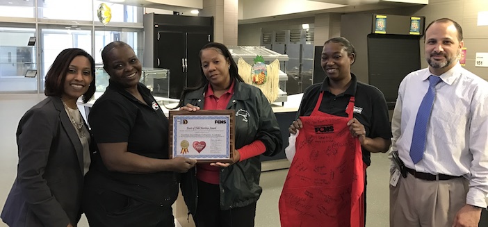 Outstanding Dallas ISD cafeteria teams recognized for their service