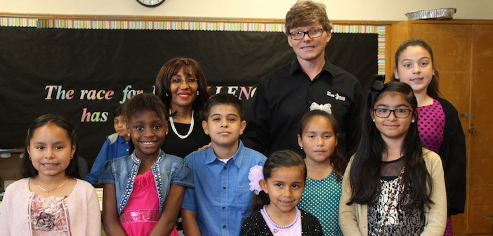 Shark Tank contestant gives food for thought to budding entrepreneurs at Donald Elementary