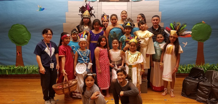 Winnetka Elementary stages play on Mayan Civilization