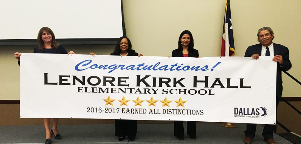 District schools receive banners touting their TEA distinctions