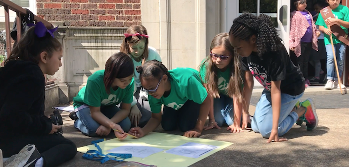 Solar Prep School for Girls build Little Free Libraries (video)