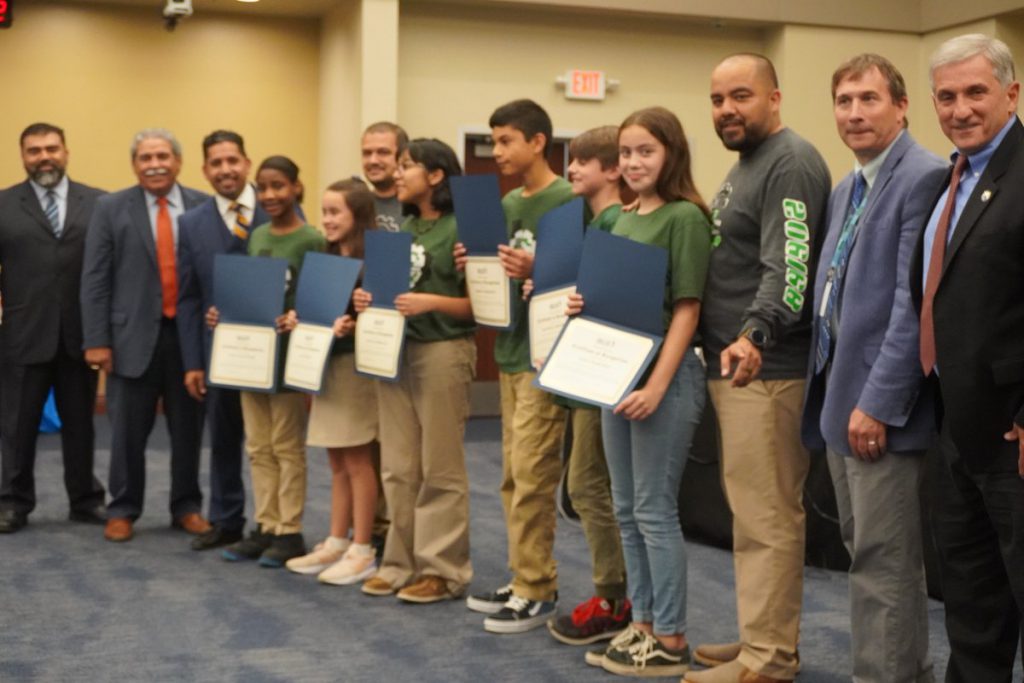 Mayor Mike Rawlings, valuable partners and outstanding robotics teams get kudos from trustees