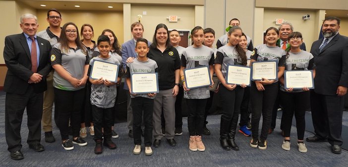 Mayor Mike Rawlings, valuable partners and outstanding robotics teams get kudos from trustees