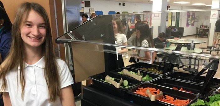 Salad Days: Eighth-grader successfully brings salad bar to school