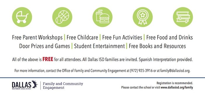 Dallas ISD families invited to enjoy parent workshops, kid activities, and free food at this weekend&#8217;s Fam Jam
