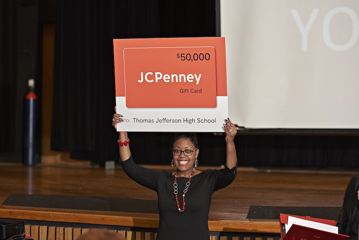 Thomas Jefferson students receive surprise gift from JCPenney at special assembly
