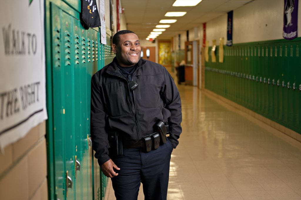 Officer of the Month: Walter Gunn at Rusk Middle School