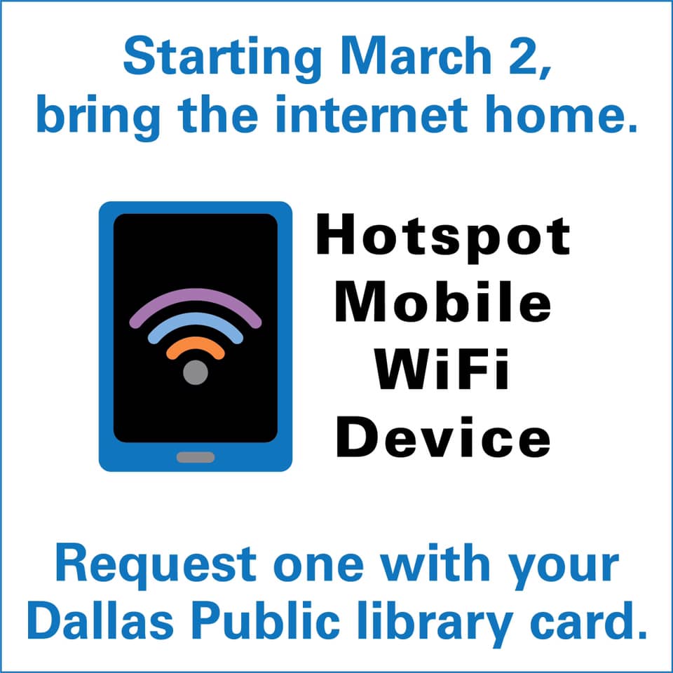 Dallas Library card holders can take internet home with new hotspot lending program