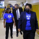 Superintendent Hinojosa and Dallas Mavericks welcome Intersession students back to school