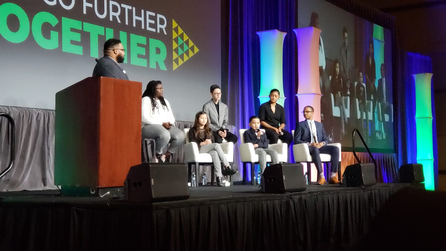 Botello Elementary students sit on AVID National Conference student panel