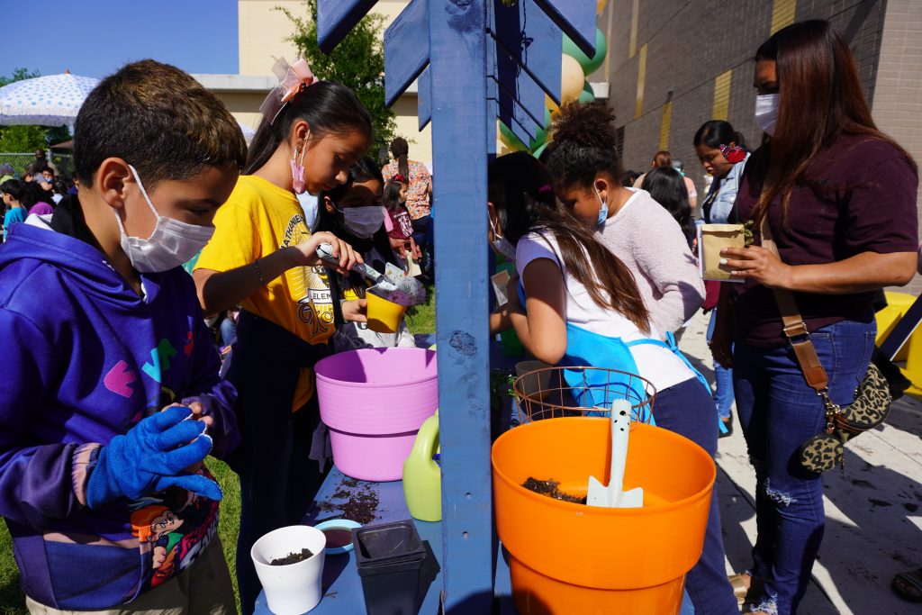 Elementary's new school garden helps bring peace to students