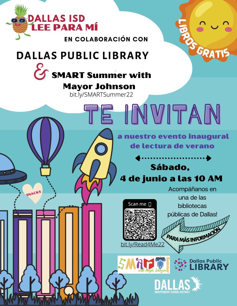 Evento anual Read for Me y SMART Summer Reading del alcalde se llevarán a cabo el 4 de junio