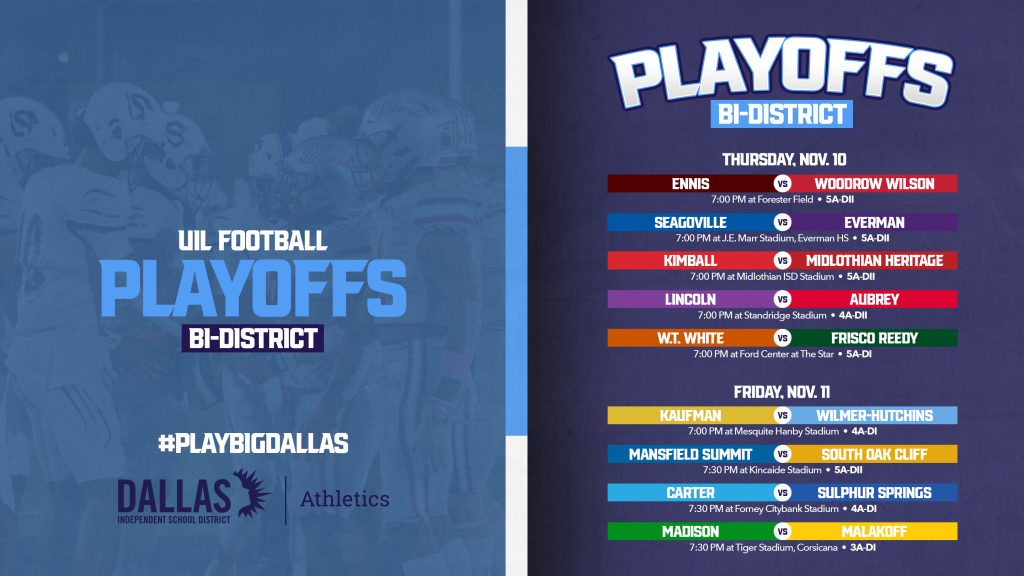 Dallas ISD sends multiple teams to UIL Football Playoffs