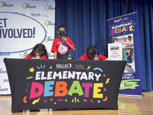 Dallas ISD fifth-grade debaters learn the art of argumentation and public speaking at debate workshop