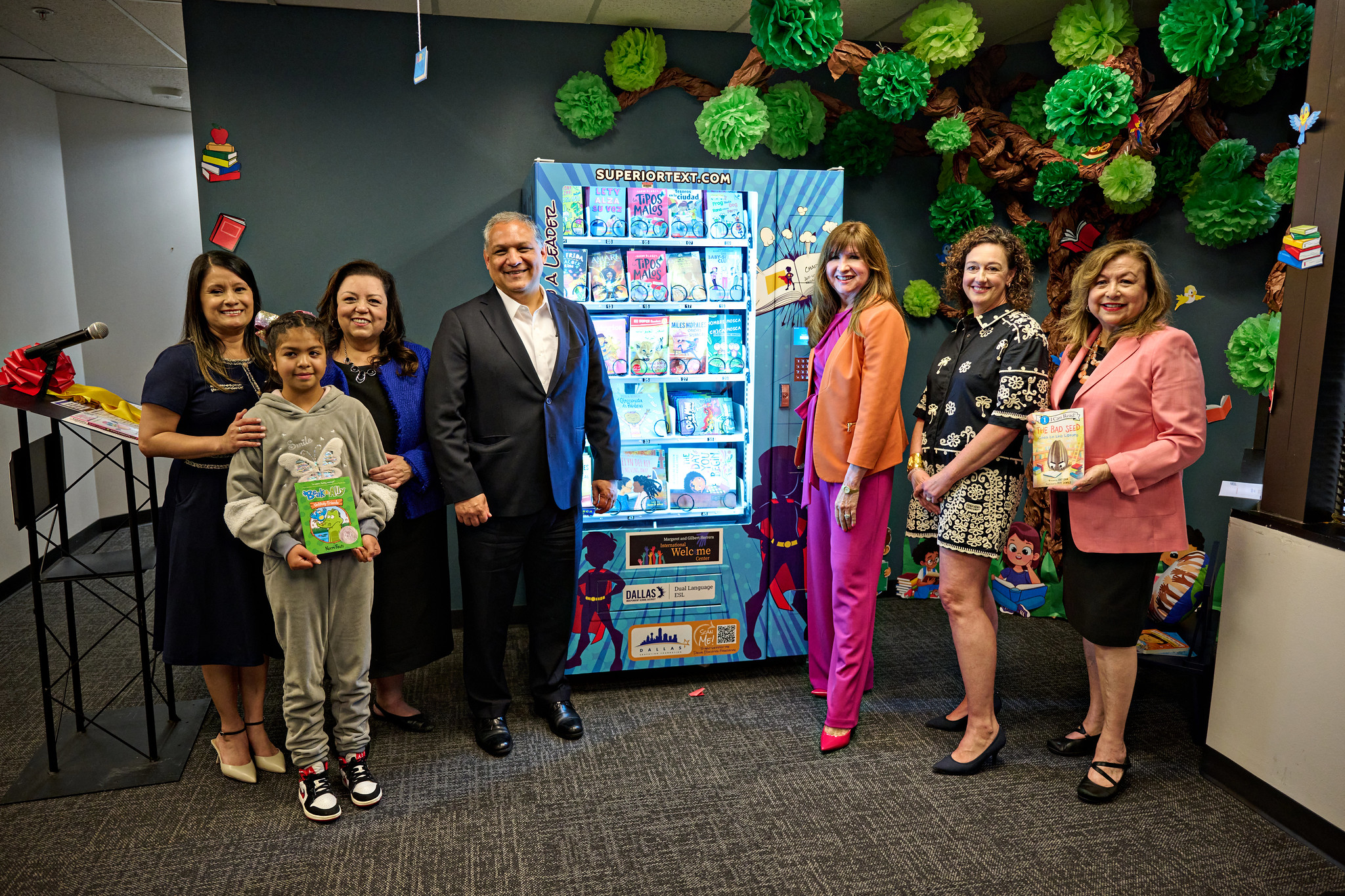 Multilingual book vending machine installed at Dallas ISD central office | The Hub